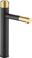 Mexen Diamond vysoká umyvadlová baterie, černá/zlatá - 71510-75