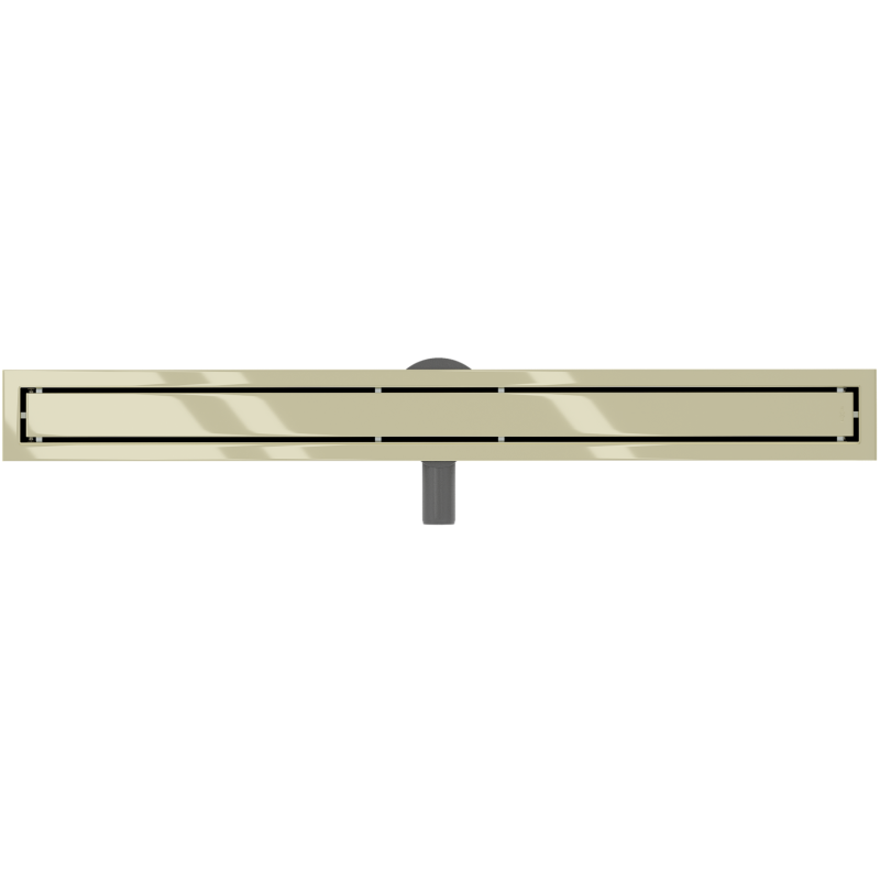 Mexen Flat 360° M13 otočný lineární odtok 2v1 90 cm, zlatý - 1510090-40