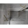 Mexen Mist-H Duo sprchový kout s otočnými dveřmi vlevo 90 x 75 cm, transparentní, zlatý - 8A5-090L-075P-50-00