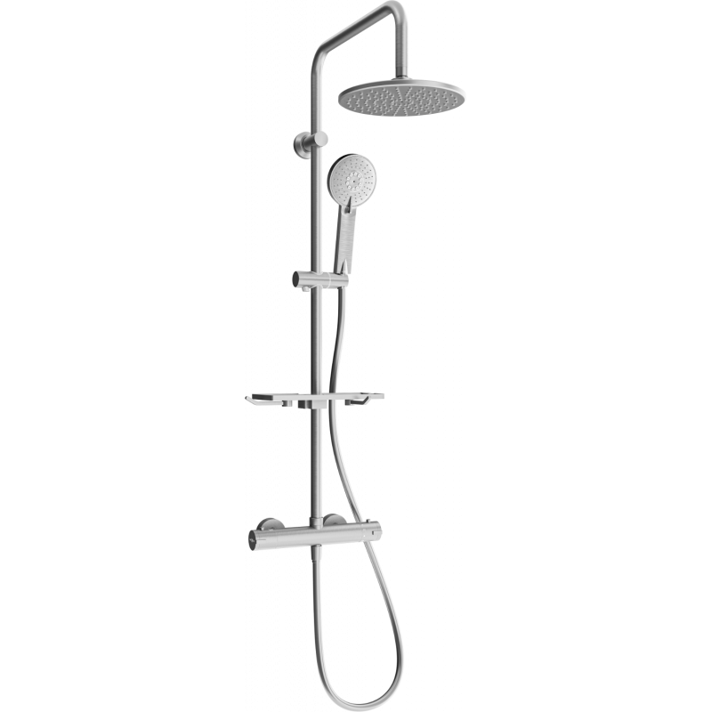 Mexen KT40 nástěnná sprchová sada s dešťovou sprchou a termostatickou baterií, grafit - 771504093-66