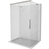 Mexen Rox-3S L sprchový kout 3-stěnný posuvný 110 x 120 cm, transparentní, kartáčovaný nikl - 8C2L-110-120-97-00-3S