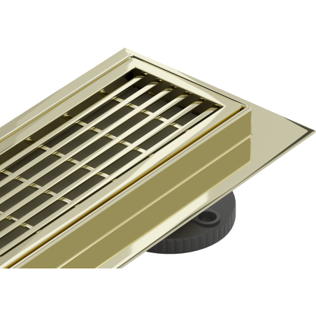 Mexen Flat 360° M33 otočný lineární odtok 100 cm, zlatý - 1533100-40