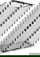 Mexen Rox-3S L sprchový kout třístěnný posuvný pravý 110 x 70 cm, černý rámeček, černý - 8C2L-110-070-70-70-3S-P