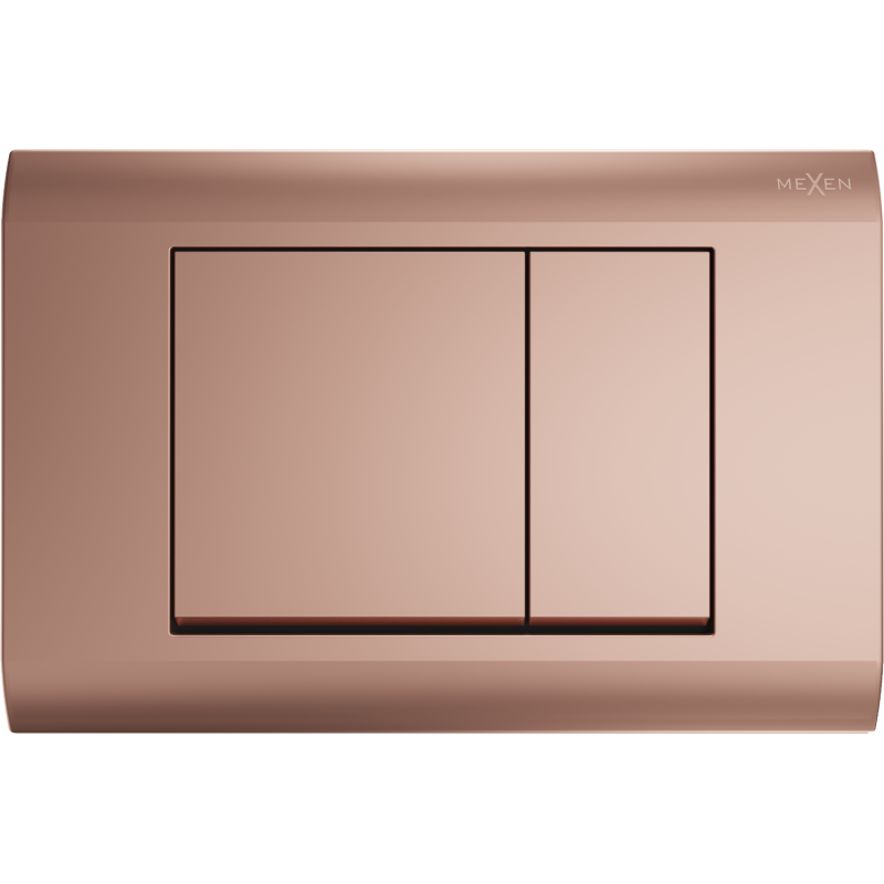 Mexen Fenix 01 splachovací tlačítko, růžové zlato - 600105