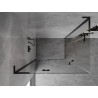 Mexen Mist-H L Duo sprchový kout s otevíracími dveřmi vlevo 95 x 90 cm, transparentní, černý - 8A5L-095L-090P-70-00