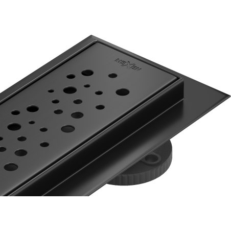 Mexen Flat 360° M12 otočný liniový odtok 60 cm, černý - 1721060-40