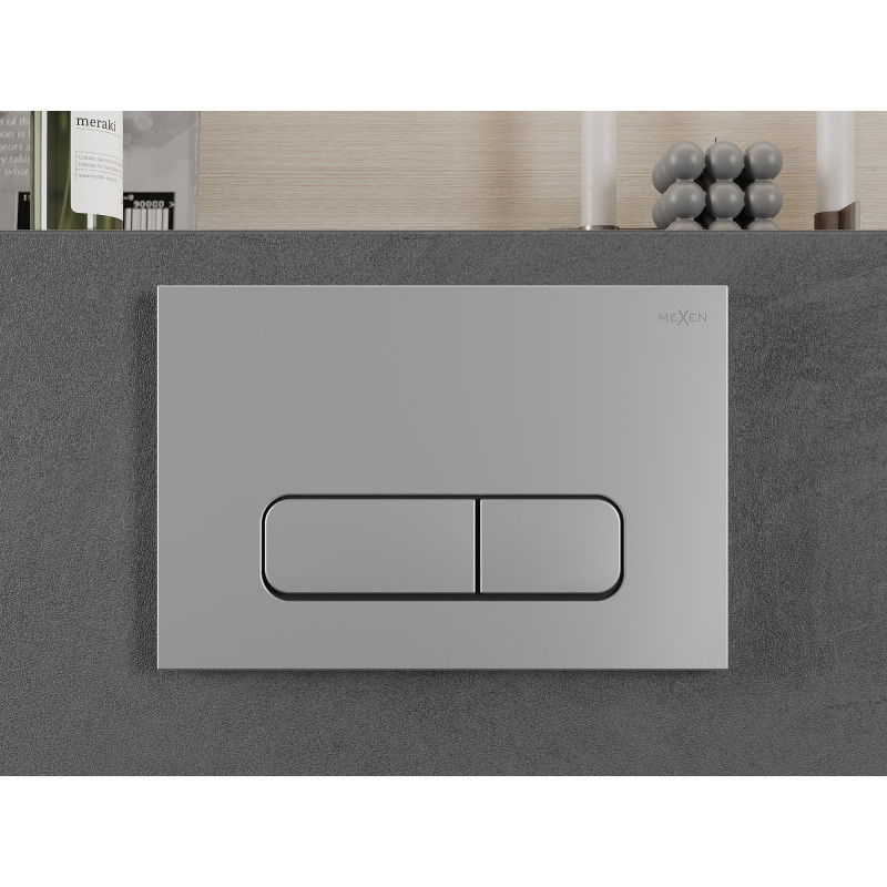 Mexen Fenix 02 splachovací tlačítko, chrom matný - 600202