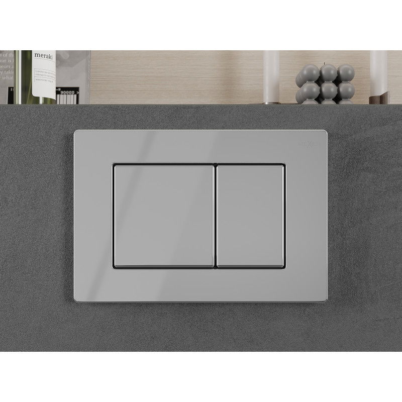 Mexen Fenix 03 splachovací tlačítko, lesklý chrom - 600311