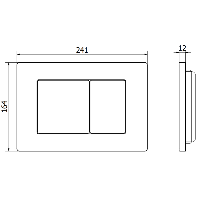 Mexen Fenix 03 splachovací tlačítko, lesklý chrom - 600311