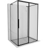Mexen Rox-3S L sprchový kout třístranný posuvný pravý 115 x 100 cm, černý rámeček, černý - 8C2L-115-100-70-70-3S-P