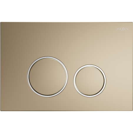 Mexen Fenix 05  splachovací tlačítko, zlatý šampaňský - 600504