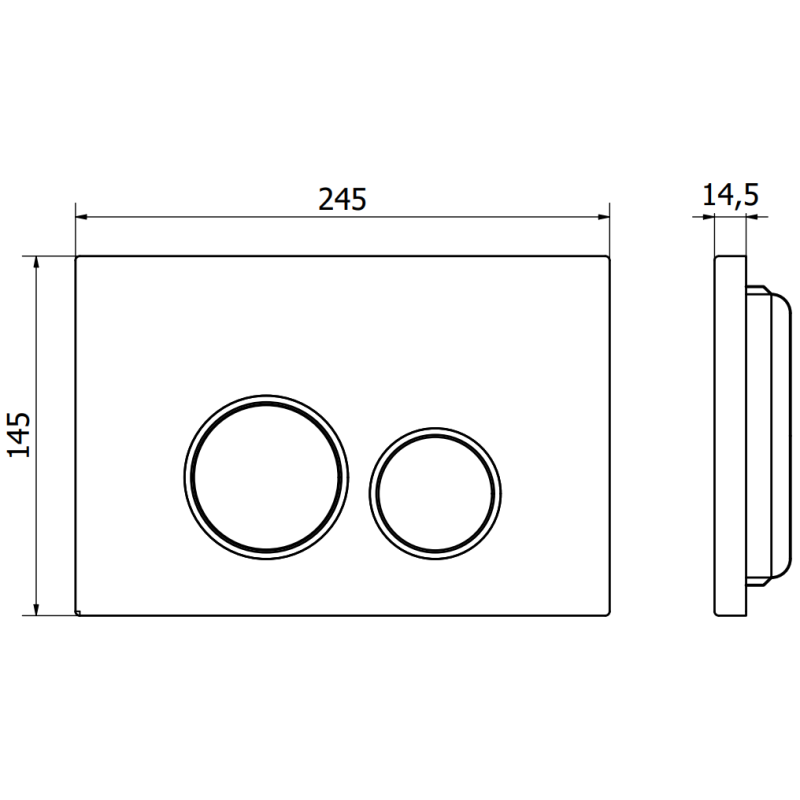 Mexen Fenix 05  splachovací tlačítko, růžové zlato - 600505