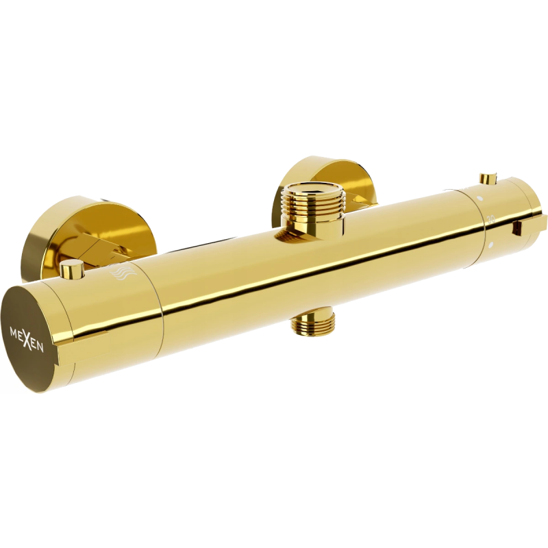 Mexen Kai termostatická sprchová baterie, zlatá - 77150-50