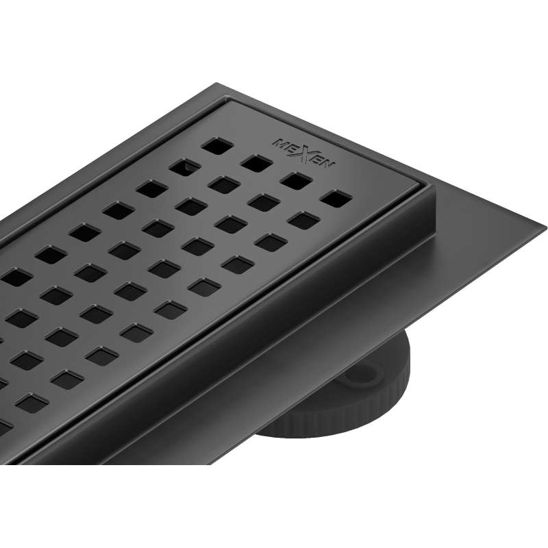 Mexen Flat 360° M08 otočný liniový odtok 80 cm, černý - 1725080-40