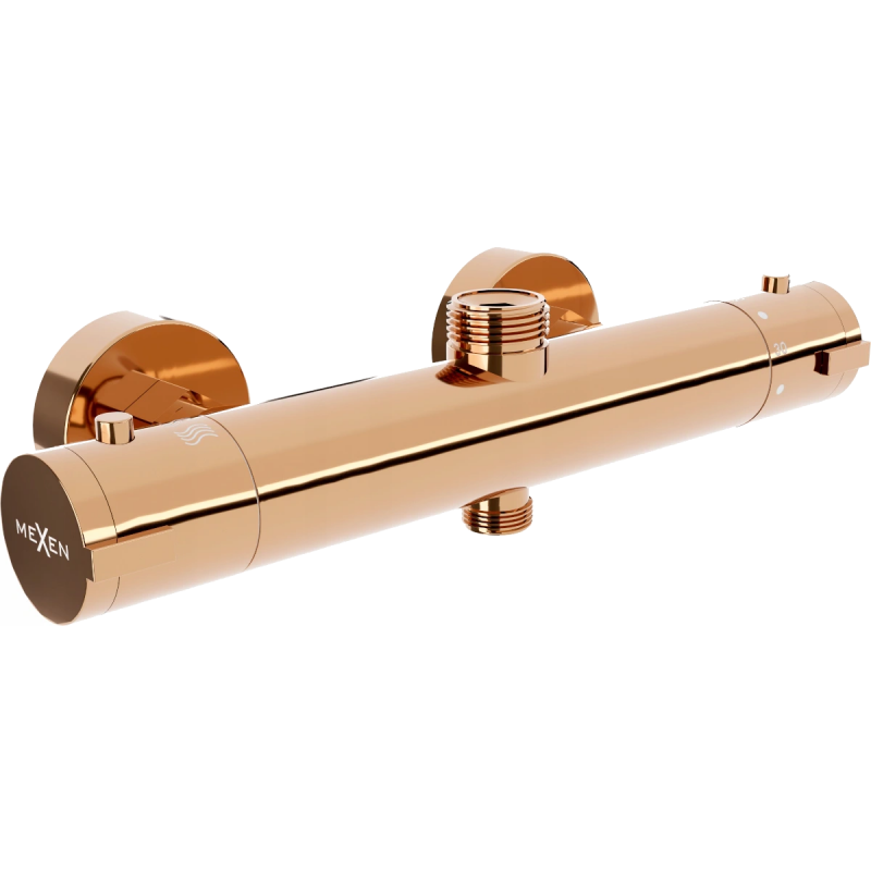 Mexen Kai termostatická sprchová baterie, růžové zlato - 77150-60