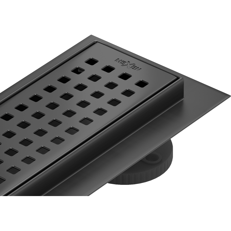 Mexen Flat 360° M08 otočný liniový odtok 90 cm, černý - 1725090-40