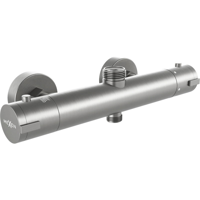 Mexen Kai termostatická sprchová baterie, gun gray kartáčovaný - 77150-66