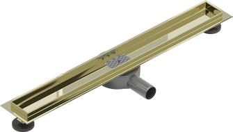 Mexen Flat 360° těleso k otočnému lineárnímu odtoku 50 cm, zlaté - 1540050