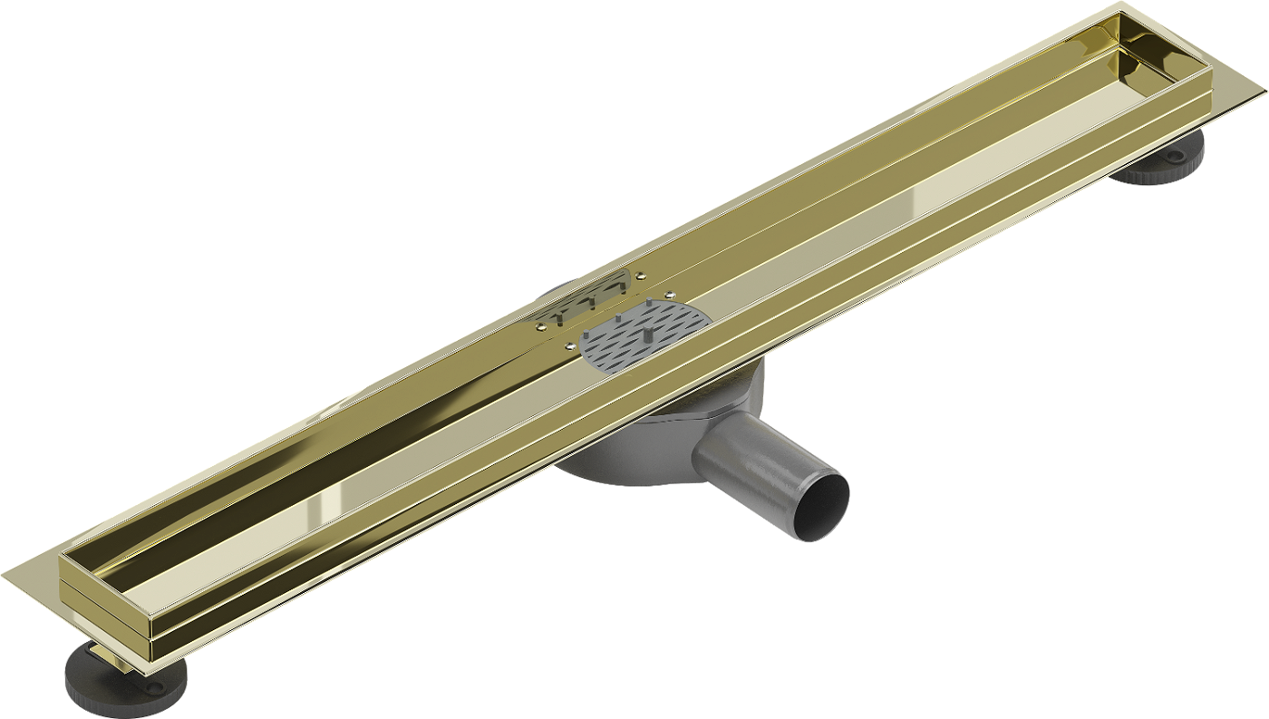 Mexen Flat 360 otočné těleso pro lineární odtok 60 cm, Zlatá - 1540060