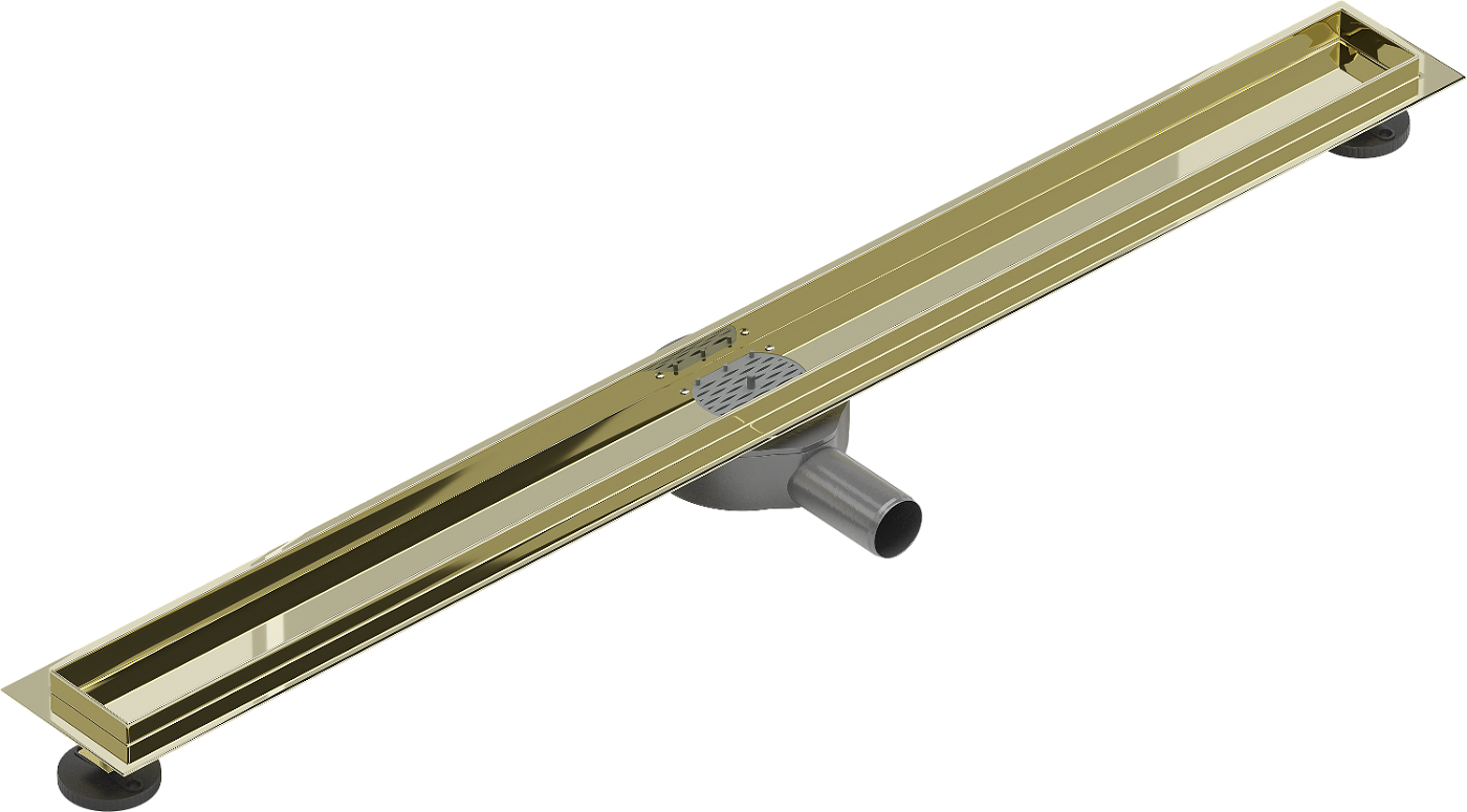 Mexen Flat 360 otočné těleso pro lineární odtok 80 cm, Zlatá - 1540080