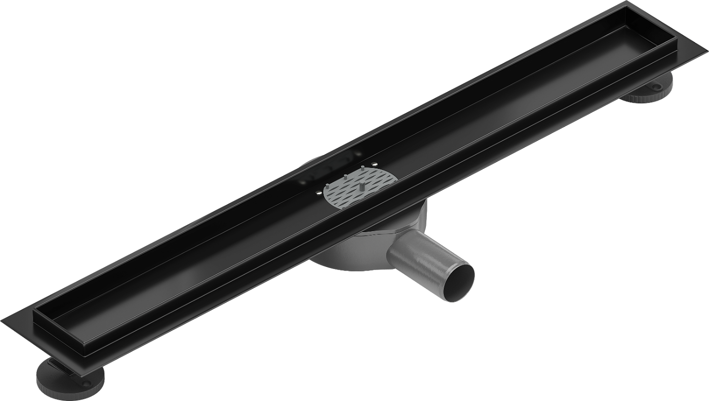 Mexen Flat 360 otočné těleso pro lineární odtok 50 cm, Černá - 1740050