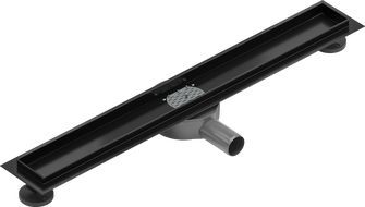 Mexen Flat 360° tělo pro otočný liniový odtok 60 cm, černé - 1740060