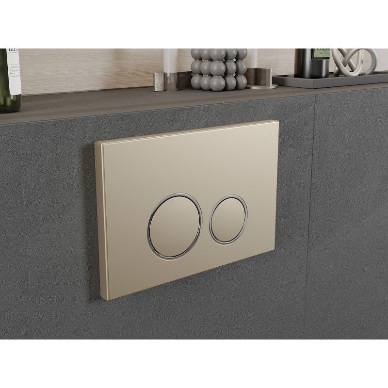 Mexen Fenix 05  splachovací tlačítko, zlatý šampaňský - 600504