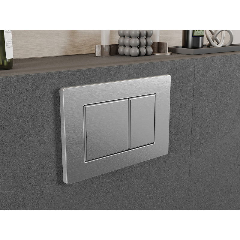 Mexen Fenix 03 splachovací tlačítko, inox - 600312