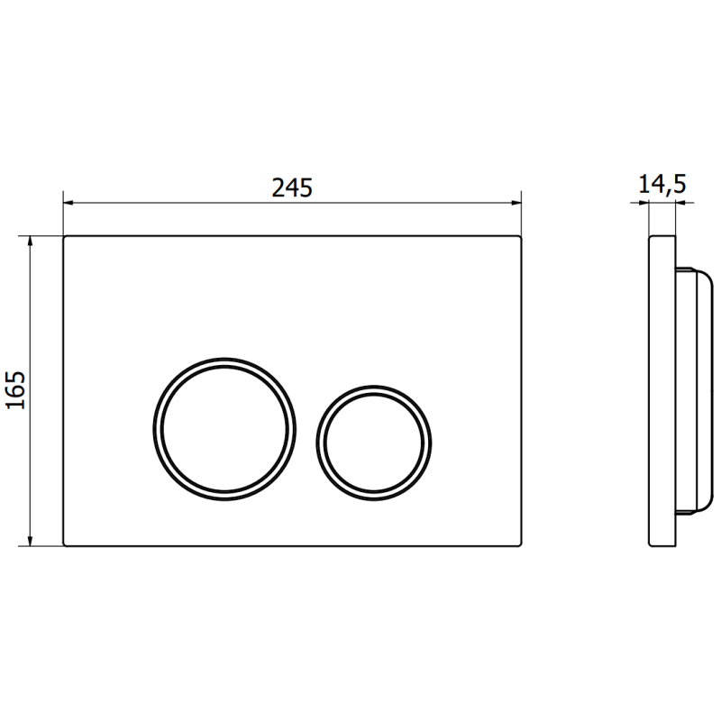 Mexen Fenix 06 splachovací tlačítko, zlatá šampaňská - 600624