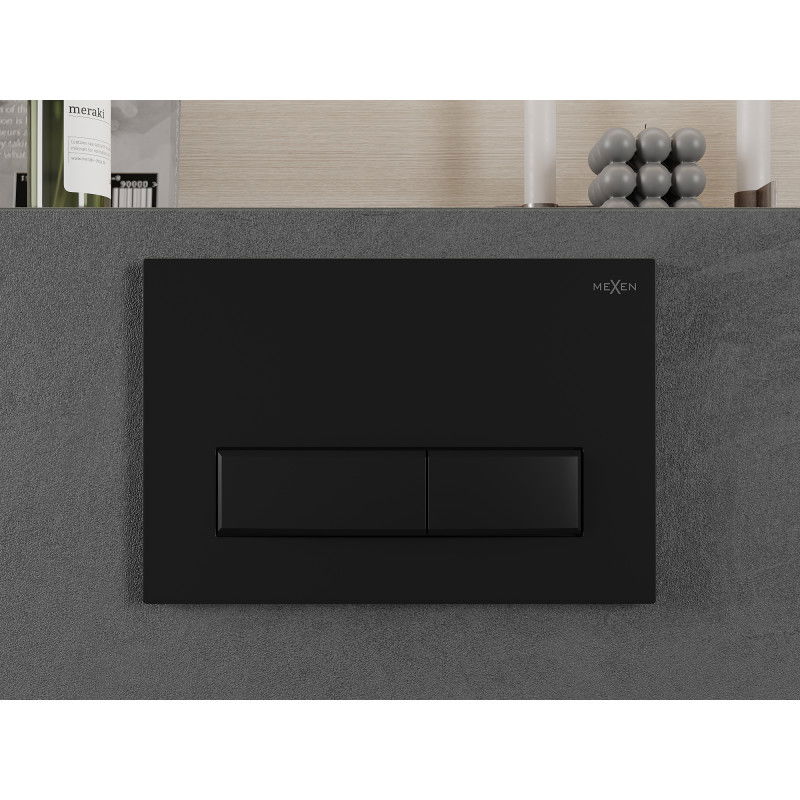 Mexen Fenix 09 splachovací tlačítko, černý mat - 600903