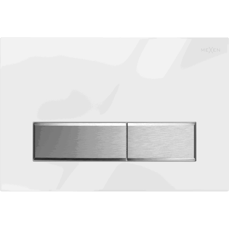 Mexen Fenix 09 splachovací tlačítko, bílý/lesklý chrom - 600992