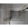 Mexen Mist-H L Duo sprchová kabina výklopná levá 110 x 75 cm, průhledná, zlatá kartáčovaná - 8A5L-110L-075P-55-00