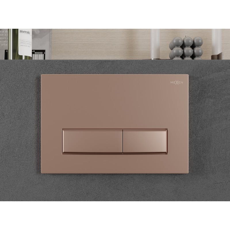 Mexen Fenix 09 tlačítko splachování, růžové zlato - 600905