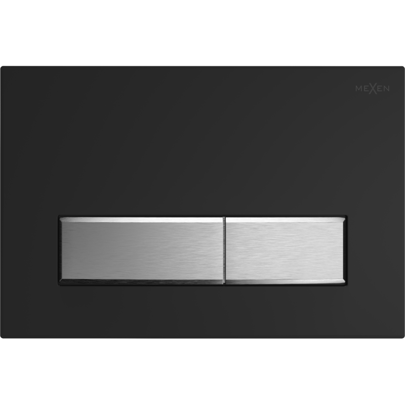 Mexen Fenix 09 splachovací tlačítko, černý/matný chrom - 600997