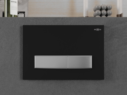 Mexen Fenix 09 splachovací tlačítko, černý/matný chrom - 600997