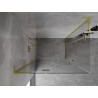 Mexen Mist-H L Duo sprchový kout s otevíráním vlevo 115 x 80 cm, průhledný, zlatý kartáčovaný - 8A5L-115L-080P-55-00