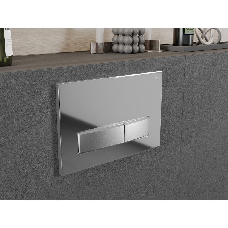 Mexen Fenix 09 splachovací tlačítko, lesklý chrom - 600999