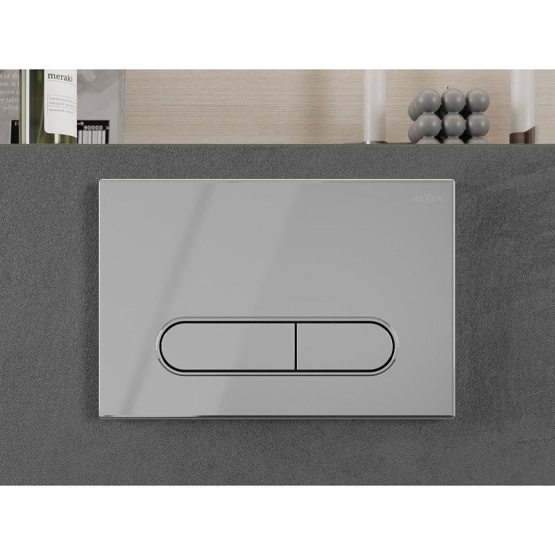 Mexen Fenix 11 splachovací tlačítko, lesklý chrom - 601101