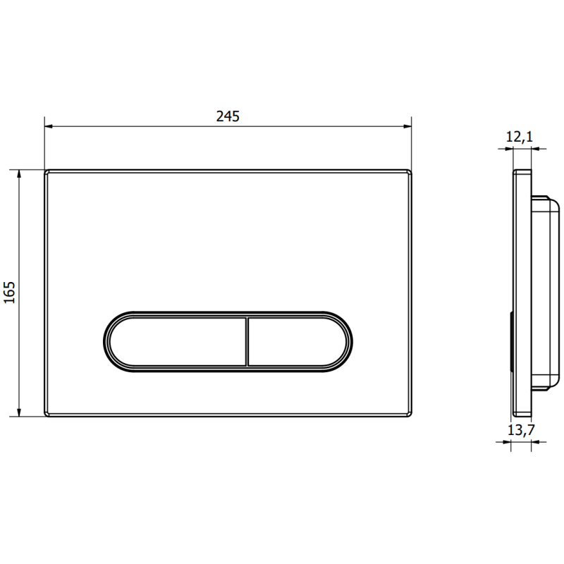 Mexen Fenix 11 splachovací tlačítko, růžové zlato - 601105