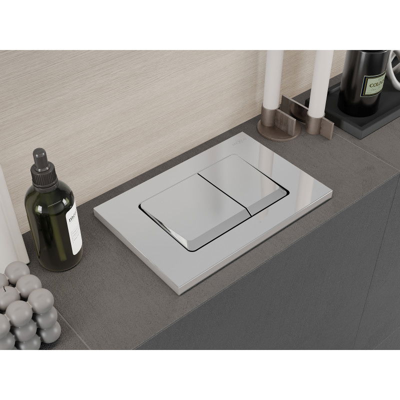 Mexen Fenix 10 XS tlačítko splachování, lesklý chrom - 601001