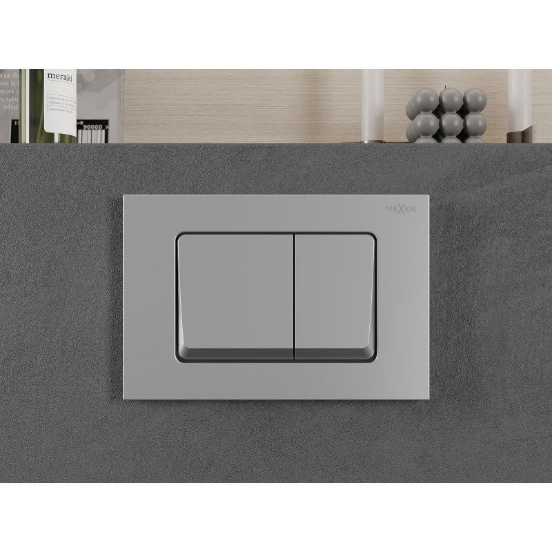 Mexen Fenix 10 XS splachovací tlačítko, chrom matný - 601002