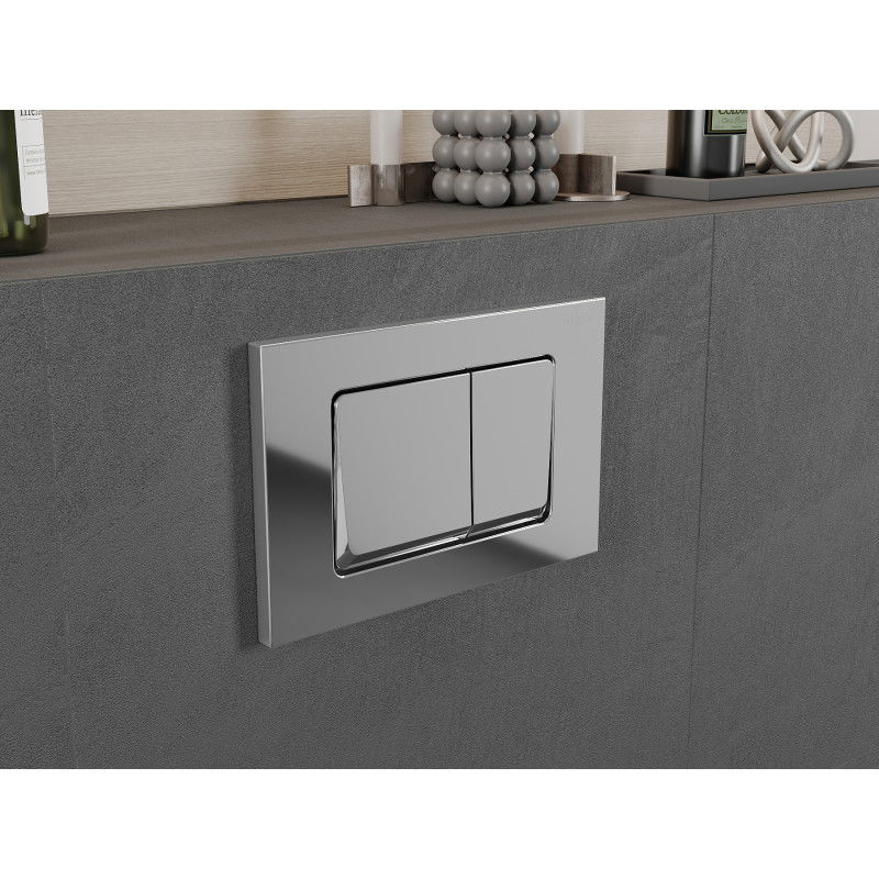 Mexen Fenix 10 XS tlačítko splachování, lesklý chrom - 601001