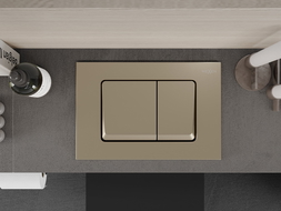 Mexen Fenix 10 XS splachovací tlačítko, zlatý šampaňský - 601004