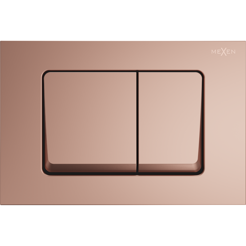 Mexen Fenix 10 XS tlačítko splachovací, růžové zlato - 601005