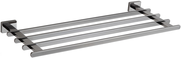 Mexen Arno police na ručník, černý chrom - 7020720-73