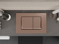 Mexen Fenix 10 XS tlačítko splachovací, růžové zlato - 601005