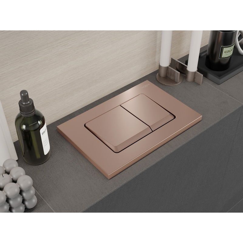 Mexen Fenix 10 XS tlačítko splachovací, růžové zlato - 601005