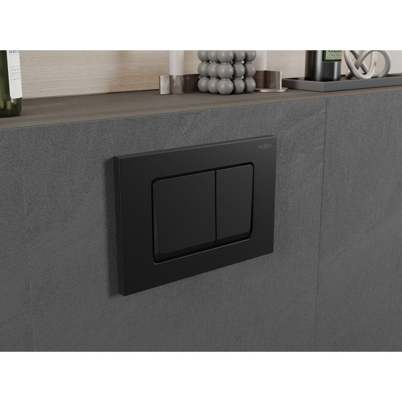 Mexen Fenix 10 XS splachovací tlačítko, černý matný - 601003