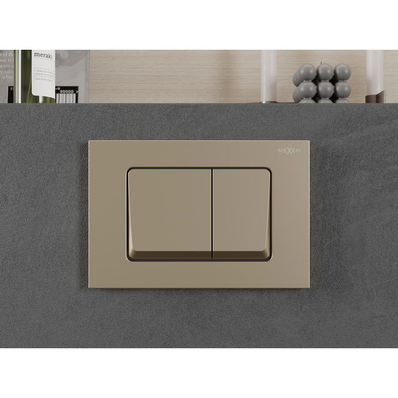 Mexen Fenix 10 XS splachovací tlačítko, zlatý šampaňský - 601004