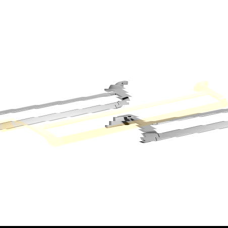 Mexen Rino dvojitý věšák na ručník, zlatý - 7027025-50